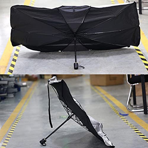 Zonwering voor auto, voorruit, jaloezieën voor de zon, anti-uv-bescherming, opvouwbaar, isolatie voor de auto, luxe… - Afbeelding 7