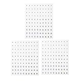 Decora 300 Pieces 3-5mm Clear&AB Sticker Bling Rhinestone Gem Self Adhesive