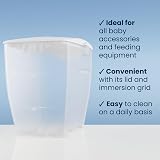 Milton Cold Water Steriliser 99% Germ Kill 15 Min 6 Bottles White view 7