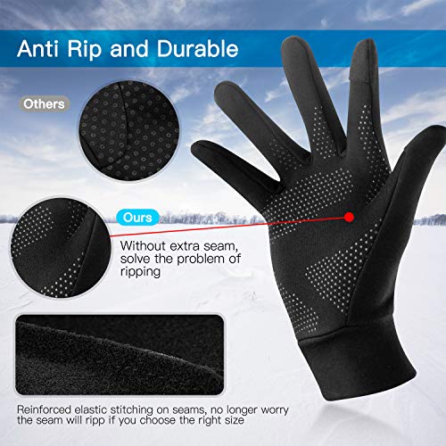 image for Unigear Lightweight Running Gloves, Touch Screen Anti-slip Warm Gloves