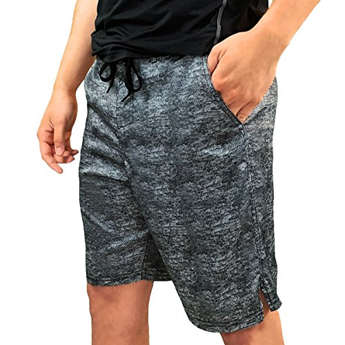 Mens Athletic Shorts, Perfect to be Worn as Mens Boardshorts, Mens Golf Shorts or as Mens Swim Shorts (Black Granite, 38)