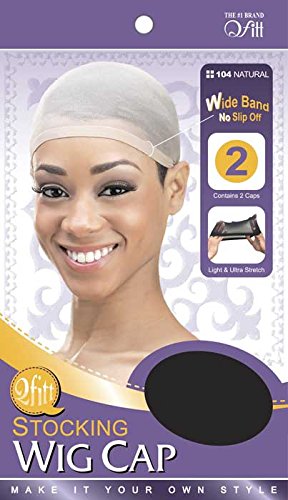 Pack Of 2 Light, Breathable & Stretchy Stocking Wig Caps-Nude