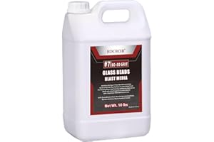 HDURCIR #7 Glass Beads - 10 lb (4.5 kg) - Sand Blasting Abrasive Media (Medium) 60-80 Mesh (Grit) for Blast Cabinets or Sand Blasting Guns