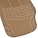 Odorless BPA FREE. Heavy Duty MotorTrend All Weather Beige Ridged Vinyl Truck SUV Van Floor Mats 5 pcs