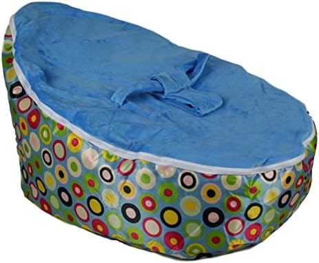 BayB Brand Bean Bag for Babies and Toddlers - Filled and Ready for Use (Blue/Multi)