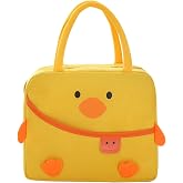 Cute Duck Lunch Bag Kawaii Animal Lunch Box Reusable Lunchbox Tote Bag | Duck Lunch Box Cooler Bags for Picnic Office Work Travel