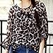JLTPH Women Batwing Chiffon Shirt Bohemian Floral Semi Sheer Loose Blouse Tunic Tops