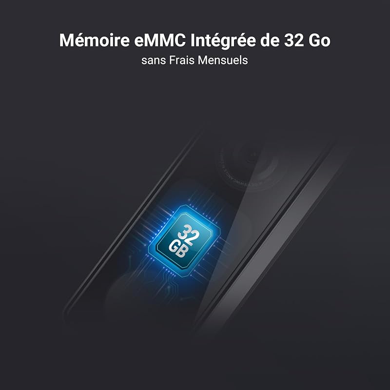 6MP+2MP Sonnette sans Fil avec Camera Double et Carillon EP8 Ultra