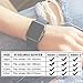YANCH Compatible with for Apple Watch Band 38mm 40mm, Soft Silicone Sport Band Replacement Wrist Strap Compatible with for iWatch Nike+,Sport,Edition,S/M,Black