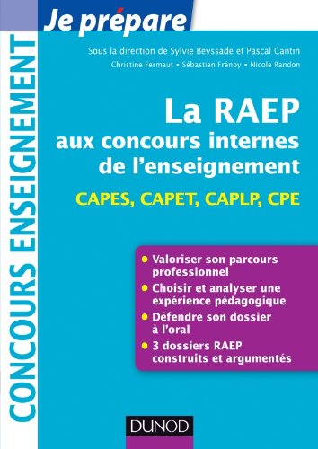 La  RAEP aux concours internes de l'enseignement