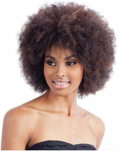 Y demand Women Brown Wigs Short Kinky Curly Hair Good Quality Fake Hair African American Wig For Black Women