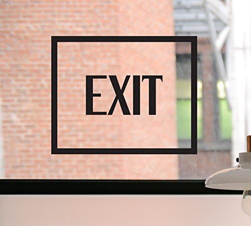 Exit Decal, Exit Sign, Exit Sticker, Door Decal, Door Sign, Door Sticker, Business Decal, Exit Door Decal, Window Decal, Front Door Decal, Entrance Decal, Entrance Sign