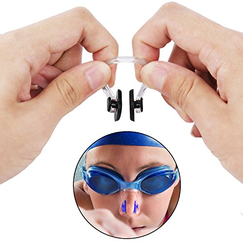image for SAVITA Swimming Nose Clip with Waterproof Silica Gel for Kids and Adul