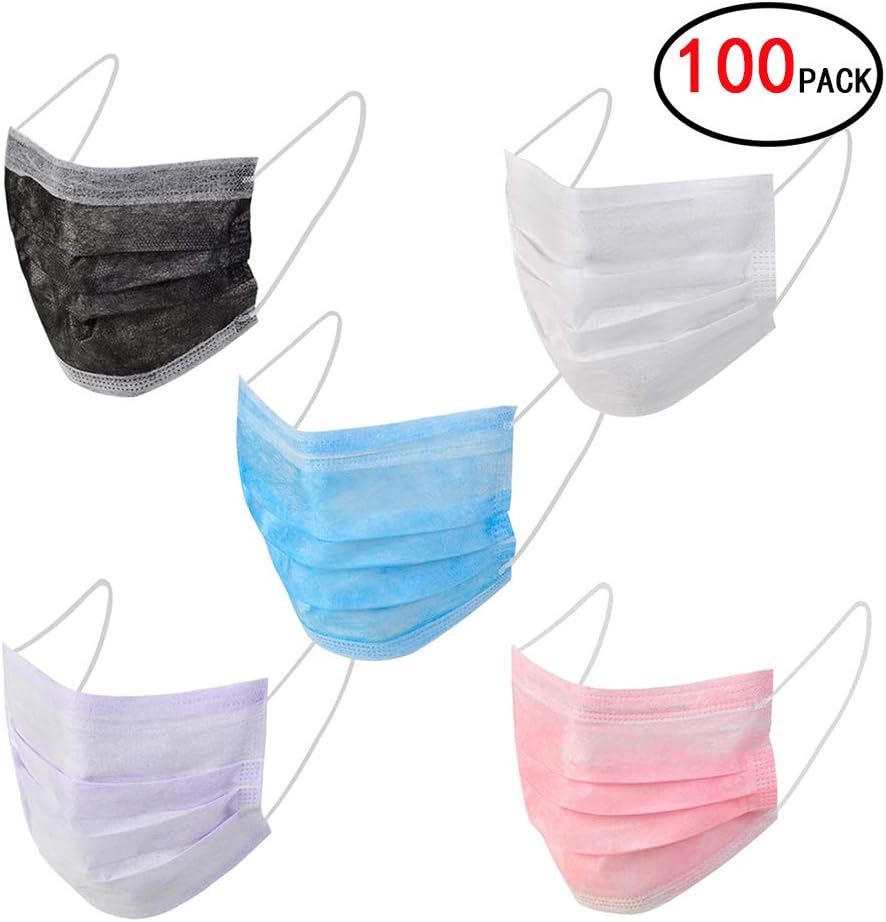 Disposable medical masks for dust protection with Elastic Ear Loop Disposable medical Safety Mask (50 pieces)