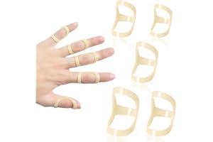 Kecartu Trigger Finger Splint, 5Pcs Oval Finger Support Brace Stabilizer, Finger Protection, Thumb Brace for Arthritis, Malle