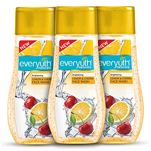 everyuth naturals brightening lemon & cherry face wash