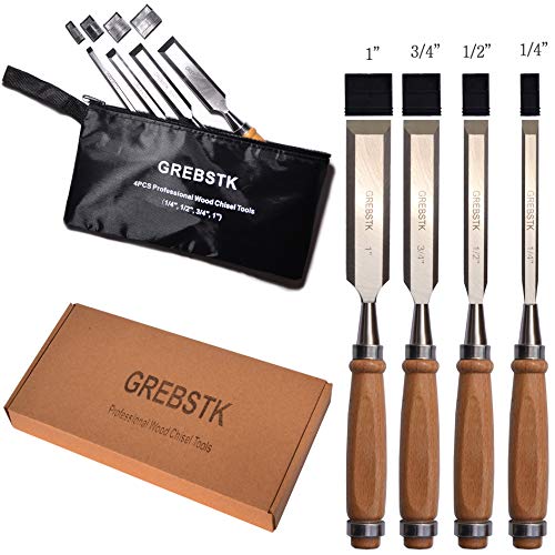 Juego de herramientas de cincel de madera profesional grebstk,