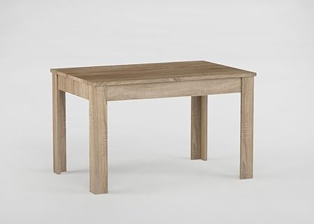 Esstisch ausziehbar Madryn 02, Farbe: Eiche Sonoma - 120-160 x 80 cm (B x T)