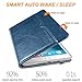 DTTO for iPad Mini 4 Case, Premium Leather Folio Stand Cover Case with Multi-Angle Viewing and Auto Wake-Sleep Function, Front Pocket for iPad Mini 4 - Blue