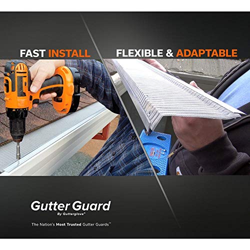 Gutter Guard by Gutterglove 4 ft. Stainless Steel 5 in. MicroMesh