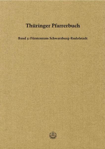 Fürstentum Schwarzburg-rudolstadt (Thuringer Pfarrerbuch)