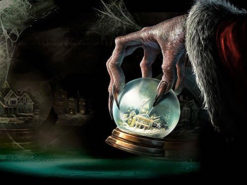 Posterhouzz Krampus Dark Artistic Fantasy Hand Snow Globe Winter Movie Wall Poster