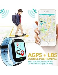 Relojes inteligentes para niños, múltiples funciones como posicionamiento, alarma de emergencia, mensajes de voz, iluminación, relojes divertidos para niños, ideal como regalo de cumpleaños