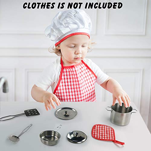 Kinderküche Zubehör Spielküche Kinder Küche Zubehör So Tun Als Ob Spielzeug Utensilien Kochgeschirr Töpfe Pfannen Set… – Bild 3