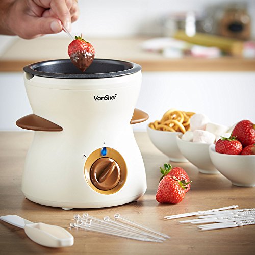 VonShef 500ml / 17oz Electric Chocolate Fondue Melting Pot, Warmer