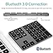Bluetooth Numeric Keypad, Rechargeable Aluminum 34-Key Number Pad Slim External Numpad Keyboard Data Entry Compatible for MacBook, MacBook Air/Pro, iMac Windows Laptop Surface Pro etc