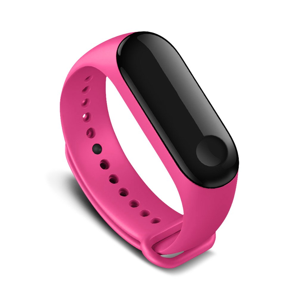 AWINNER Colorful Waterproof Replacement Bands for Xiaomi Mi Band 3 Smart Miband 3nd (No Activity Tracker) (Pink)