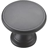 Richelieu Hardware Transitional Cabinet and Drawer Knob, 1-3/4-inch (45 mm) Marseille Collection, BP88190, Black