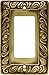 Franklin Brass Paisley (1-Pack) Decorative Light Switch Cover Tumbled Antique Brass 1-Gang Decorator/Rocker Wall Plate Electrical Outlet Guard 64047