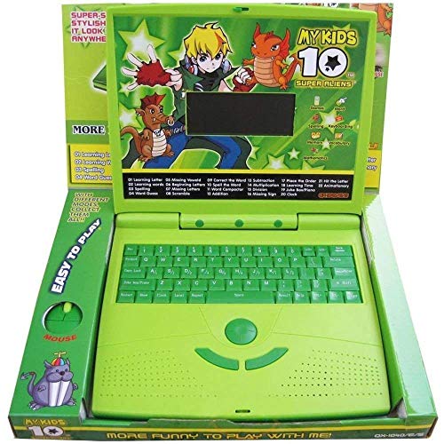 BrijBazaar Kids Ben10 Super Alien English Learner Educational Notebook 20 Fun Activities with Mouse, (Green)