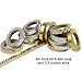 Crafty Rabbit Skinny Washi Tape - Set of 14 Rolls - 459 Feet Total - Silver and Gold