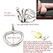 Happygo Male Chastity Device Hypoallergenic Stainless Steel Cock Cage Penis Ring M Size Virginity Lock Chastity Belt Adult Game Sex Toy (1.57 inch/ 4.0cm)