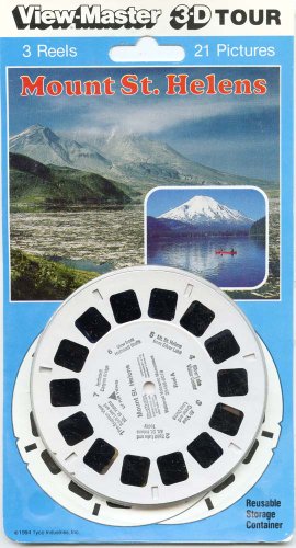 Mount St. Helens National Volcanic Monument - Classic ViewMaster - 3 Reels on Card - New