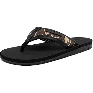 Nautica Men's Flip Flop Shower Sandals Slides - Comfortable Waterproof Beach Footwear Slip-On Thong (Medium/Wide Width)