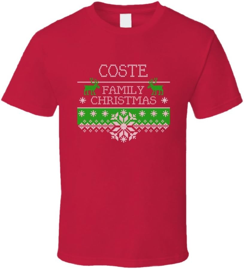 avatshirt Coste Family Ugly Christmas Sweater Holiday Noel T Shirt