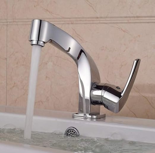 Grifos de lavabo Grifo de caño giratorio Agua caliente y fría Grifo