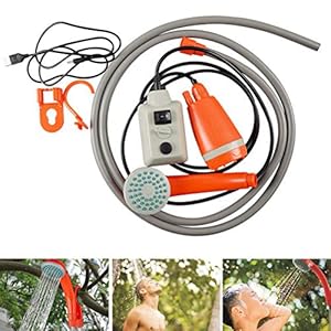 Hihey campingdouche beweegbare opvouwbare emmer-installatieset buitenshuis, kampeerdouchekop voor auto, reis, tuin…
