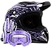 Typhoon Helmets Typhoon ATV Motorcycle Helmet with Goggles & Gloves - DOT Certified Off-Road Racing Protection Gear Set for Adults/Teens - Durable MX Combo Pack