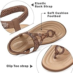 SHIBEVER Womens Sandals Summer Cute Flat Sandals
