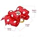Beirui 20pcs Cute Dog Hair Bows with Rubber Bands - Adorable Crystal Rhinestone Studded - Sparkly Nylon Pet Grooming Accessoriess for Long Hair Dog & Kitten