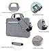 BRINCH 15-15.6 Inch Multi-functional Suit Fabric Portable Laptop Sleeve Case Shoulder Messenger Bag Briefcase for Laptop, Tablet, Macbook, Notebook - Grey-Green