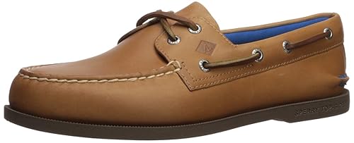 Sperry Men's Authentic Original 2-Eye Boat Shoe, Sahara, 9.5 W US