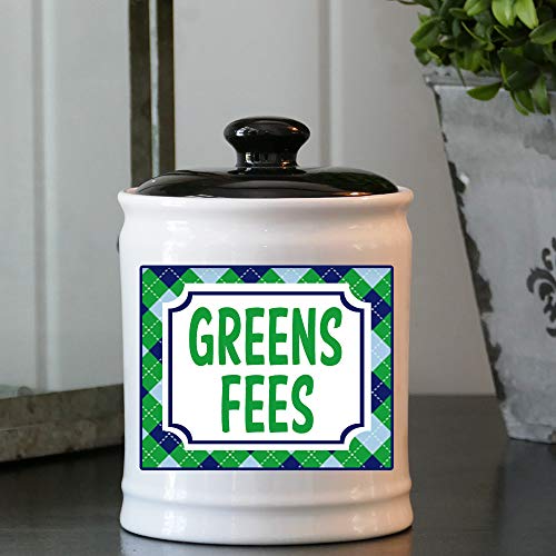 Tumbleweed Cottage Creek Golfing Gifts Greens Fees Piggy Bank Coin Bank/Golf Gifts Dad Gifts Ceramic Decorative Jar [White] - Thumbnail 4