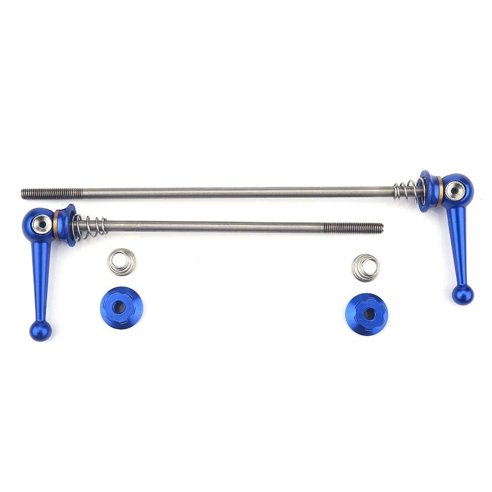 2pcs Ultralight Titanium Alloy Quick Release Skewer Set Replacement Repair Parts Accessory(blue) Riding