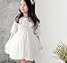 Bow Dream Lace Flower Girl's Dress White 8