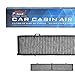 POTAUTO MAP 3007C (CF10727) Activated Carbon Car Cabin Air Filter Replacement for BMW 1 SERIES M 128I 135I 135IS 323I 325I 325XI 328I 328I XDRIVE 328XI 330I 330XI 335D 335I 335I XDRIVE 335IS 335XI X1